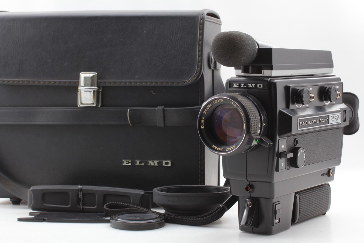【sachi】ELMO SOUND 350SL MACRO Elmo Super 8 Sound 350SL Macro Movie Camera with carrying