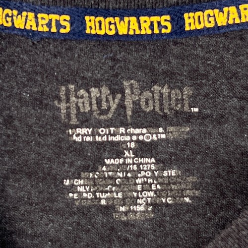 Harry Potter Shirt Girl Extra Large Muggle Hogwarts Charcoal Fun Gym Core Top - Picture 5 of 10