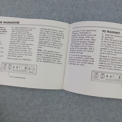 Realistic CB Transceiver Owner Manual TRC-417 21-1510 Radio Vintage Original - Picture 7 of 9