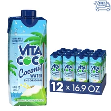 Vita Coco Coconut Water, Pure Organic | Refreshing Coconut Taste | 16.9 Fl oz
