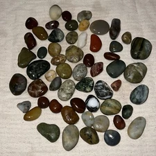Naturally Tumbled Pacific Beach Rocks pebbles,stones & agates Of Southern Oregon