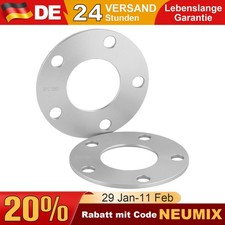 10mm 2x5mm Spurverbreiterung Spurplatten für Mercedes Audi Distanzscheiben 5x112