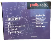 Polk Audio RC85i In-Wall Speaker Set - Brand New In Box