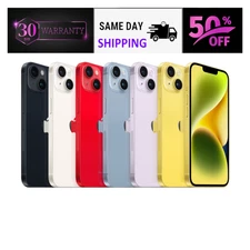 Apple iPhone 14 128GB 256GB Unlocked Verizon Metro PCS ATT Yellow Blue Red