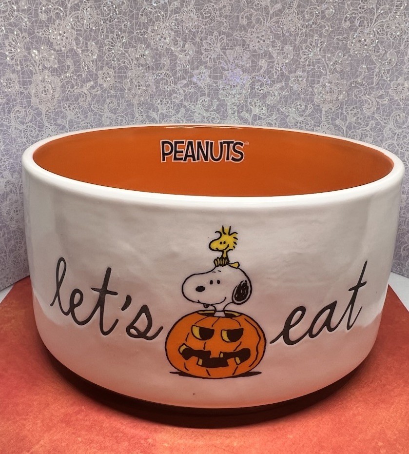 Bowl Let's Eat Rae Dunn Halloween New