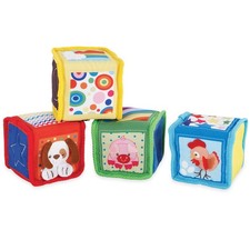 Discovery Soft Blocks for Infants and Toddlers Ages 3-18 Months - Textures, S...