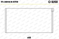 NEU - Glyco 71-3014/6STD Pleuellager FüR Porsche