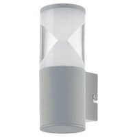 LED AußEnwandleuchte Silber Stahl-Verzinkt 320 Lm 3000 K IP44