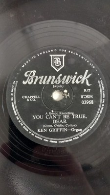 Ken Griffin - You Can't Be True Dear / Cuckoo Waltz - 10'' Shellac Brunswick
