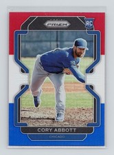 2022 Panini Prizm - Tier II Red White Blue #181 Cory Abbott (RC) - Cubs (O)