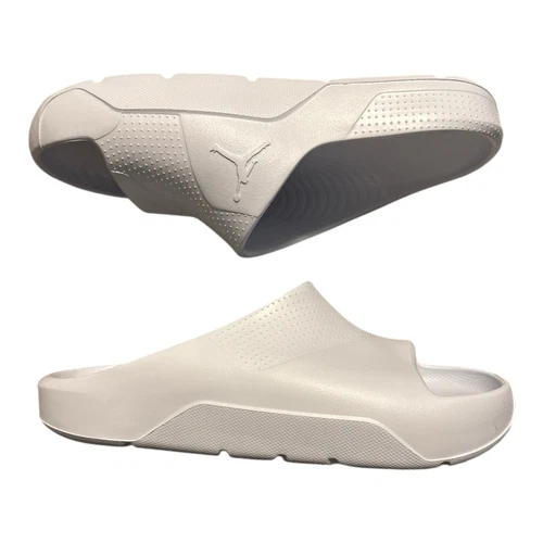 Sandali da calcio Nike Air Jordan Post Slide grigi da uomo taglia 9 DX5575 010 nuovi con etichette