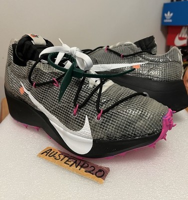 Nike x OFF WHITE VAPOR STREET RUNNING BLK FUCHSIA Womens 12 Mens  CD8178 001