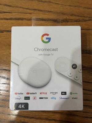 Google Chromecast 4K Google TV Bluetooth Wi-Fi Streaming Device GA01919-US