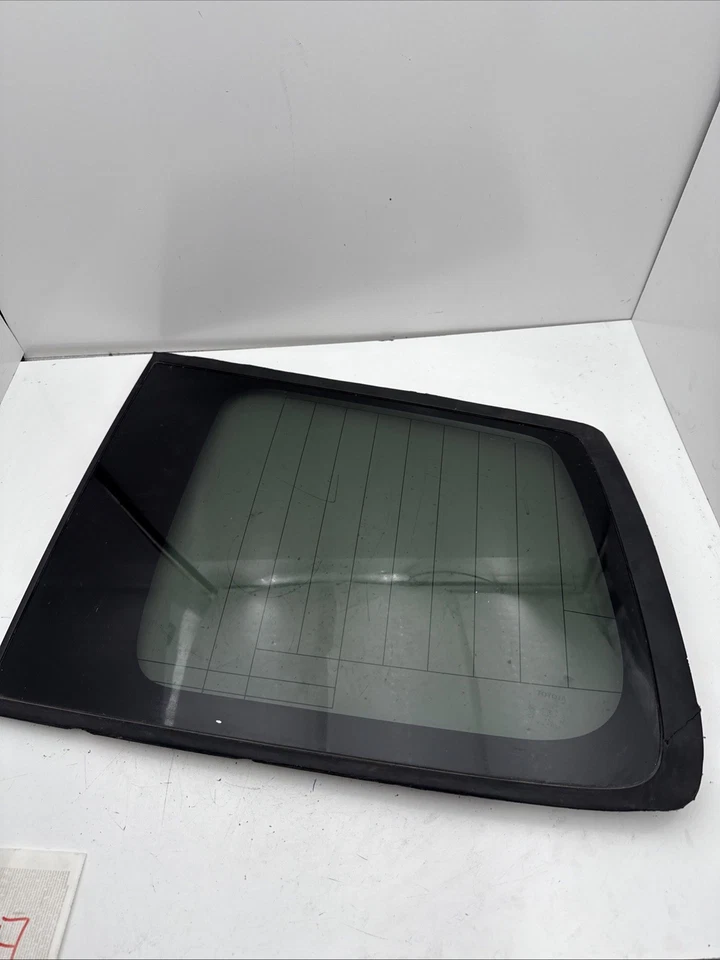 Vidrio de cuarto de ventana lateral izquierdo con antena para conductor Toyota Highlander 2008-2010 Foto 2 de 4
