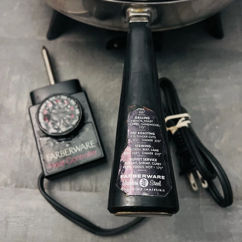 Farberware 12" Sartén Eléctrica Tapa Domo Acero Inoxidable Revestida de Aluminio Probada LEER Foto 3 de 4