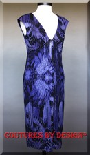 St John Knits Evening Sequined Dress PurpleMulti Size 6 NWT MSRP 1395