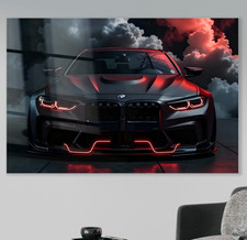 BMW M Fahrzeug Kunst, Wandbild