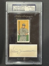 2013 HA HISTORIC AUTOGRAPHS 1909-1912 HEINIE ZIMMERMAN PSA AUTO Sweet Caporal