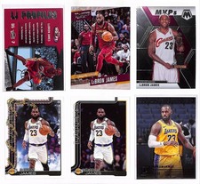 LeBron James 6 Card Lot LJ Profiles Hoops, Topps 2025, Mosaic MVP, Prestige NBA