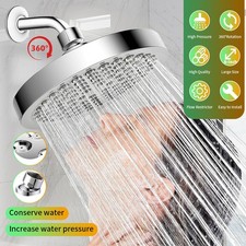 6 inch Luxury Shower Head High Pressure Rain Adjustable Replacement for Bathroom
