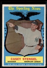 1959 Topps Casey Stengel EX Set Break #552