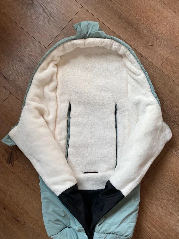 Sacco ovetto Mizu salvia gruppo 0 e 0+ Saki Tek lunghezza 80 cm fino a -5 gradi - Immagine 3 di 4