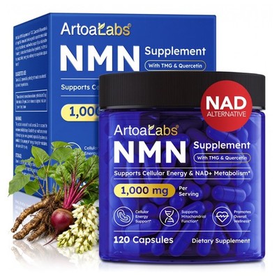 NMN Zellenergie Kapseln mit TMG Vorstufe von NAD+ für Wohlbefinden 1000mg