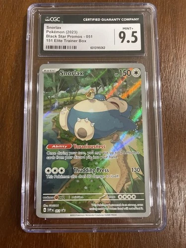Pokémon TCG Snorlax 051 Sv: Scarlet & Violet Promo Holo CGC 9.5 2023 Gossan