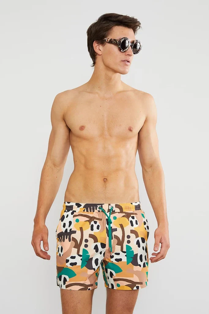 NEW SKWOSH CLUB Skwosh Club MENS JUNGLE BOOGIE SWIM SHORTS