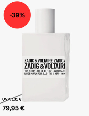 Zadig & Voltaire This is Her! 100ml Damen Eau De Parfum - OVP NEU
