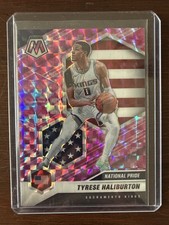 2020-21 Panini Mosaic National Pride Tyrese Haliburton #258 Pink Camo Prizm (RC)
