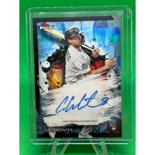 2024 Topps Finest #FA-CMO Coco Montes Blue RC Auto /150 Colorado Rockies