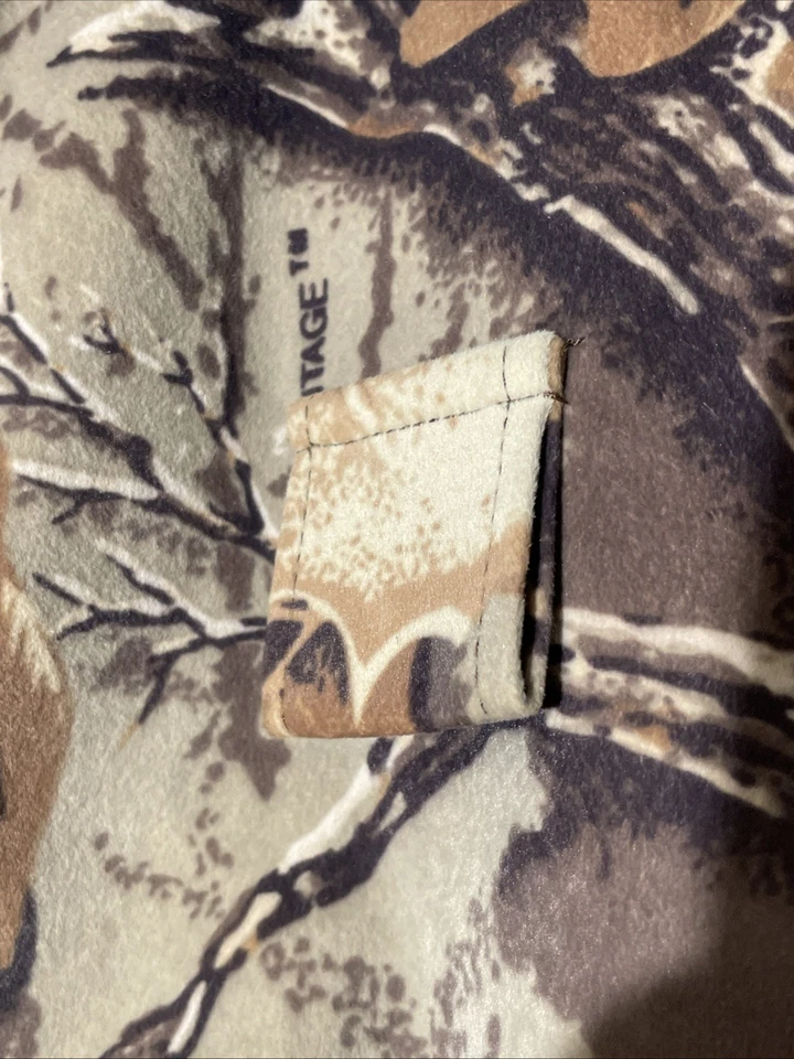 Chaqueta Cabelas Dry Plus Camuflada Forrada con Capucha Hecha en EE. UU. Ciervos Caza De Colección Años 90 Foto 3 de 4