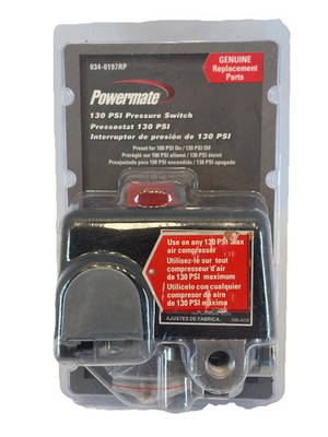 #ad Powermate 130 PSI Pressure Switch 4 Port 034 0197RP 100 PSI on 130 PSI Off $24.95