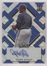 2022 Leaf Metal Blue Wave 4/7 Royber Salinas #BA-RS2 Auto 0u66