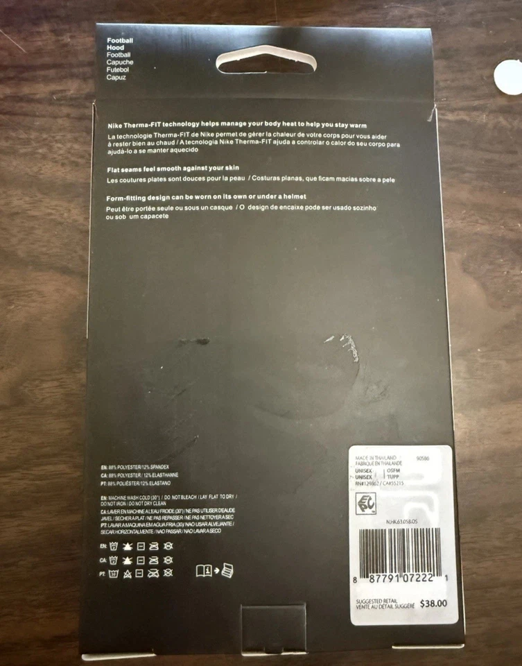 Nike Pro Therma-Fit Hyperwarm Hood Ski Mask Black Ships Same Day 10ct Order - Image 2 of 4