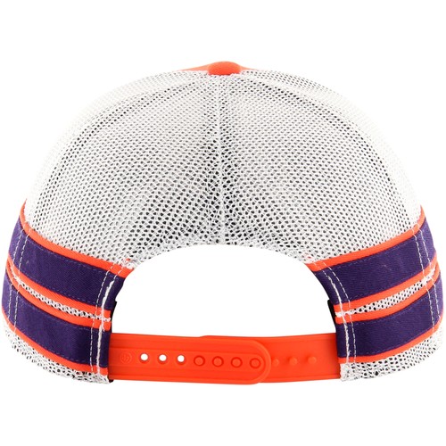 Men's '47 Orange Clemson Tigers Straight Eight Adjustable Trucker Hat - Picture 3 of 4