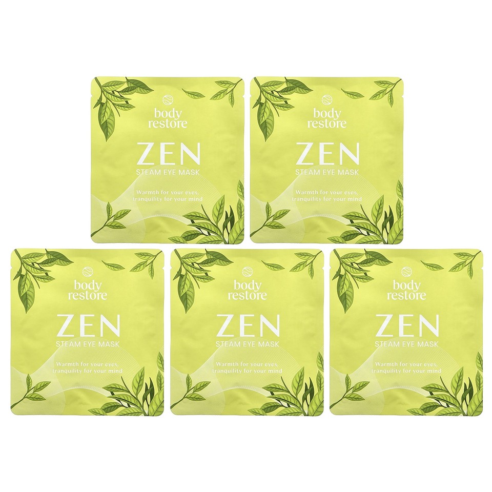 Steam Eye Mask, Green Tea, 5 Pack