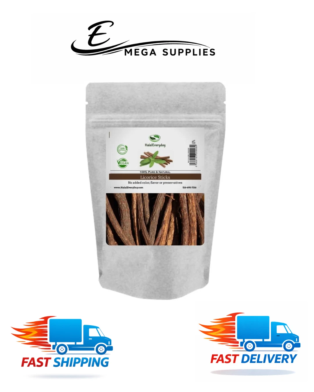 HalalEveryDay African Licorice Sticks 1 lb Thin Assorted