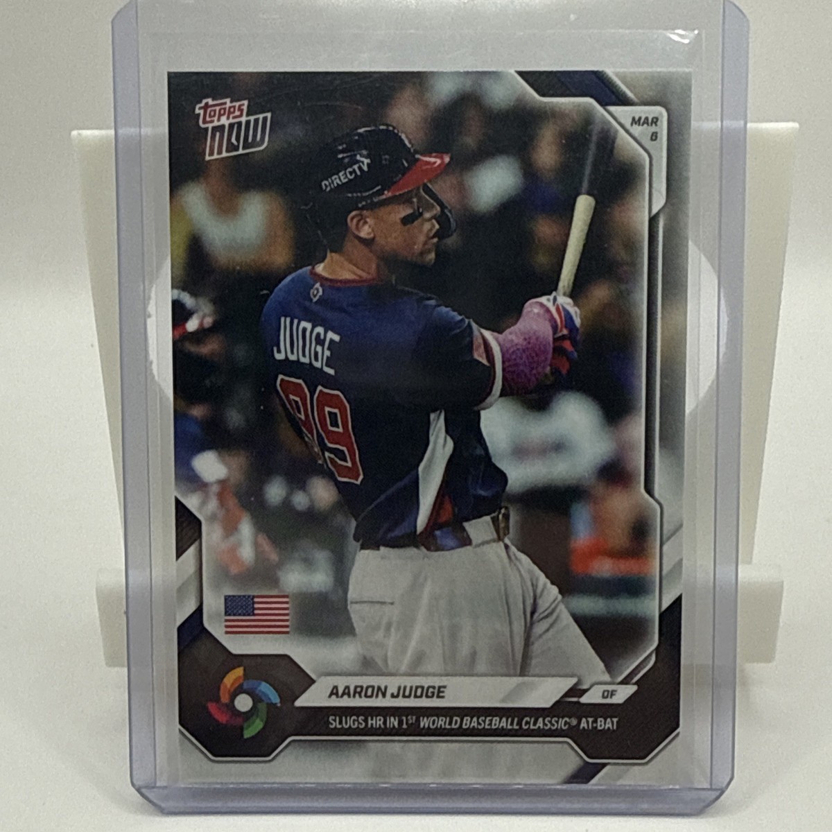 2026 TOPPS NOW WORLD BASEBALL CLASSIC CARD TEAM USA AARON JUDGE 