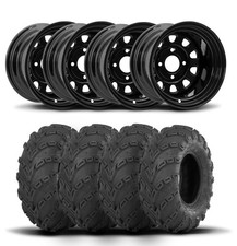 Itp Delta Steel 12 Wheels And Mud Lite Tires 25x10-12 Itp Delta Steel 12 Wheels And Mud Lite Tires 25x10-12