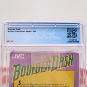 NES Nintendo BOULDER DASH - CGC GRADED 7.5 A+! NEW & Factory Sealed with H-Seam!