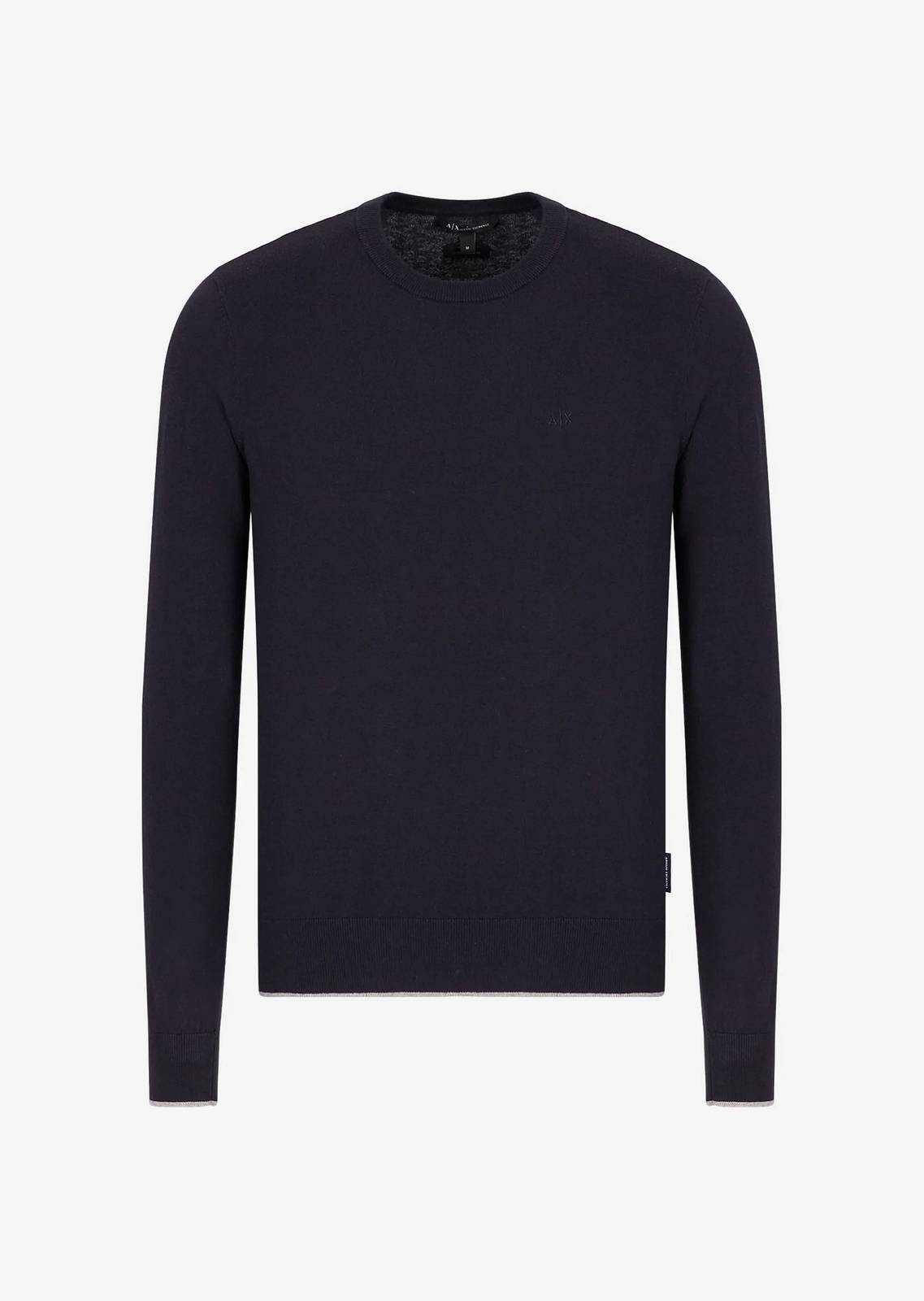 Пуловер от Armani Exchange - Maglione Girocollo синего цвета - Taglia M Abbigliamento Uomo 18190₽