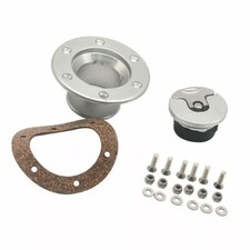 Auto Fuel Filler Neck Up Gas Cap Flush Mount with 6 Holes Universal