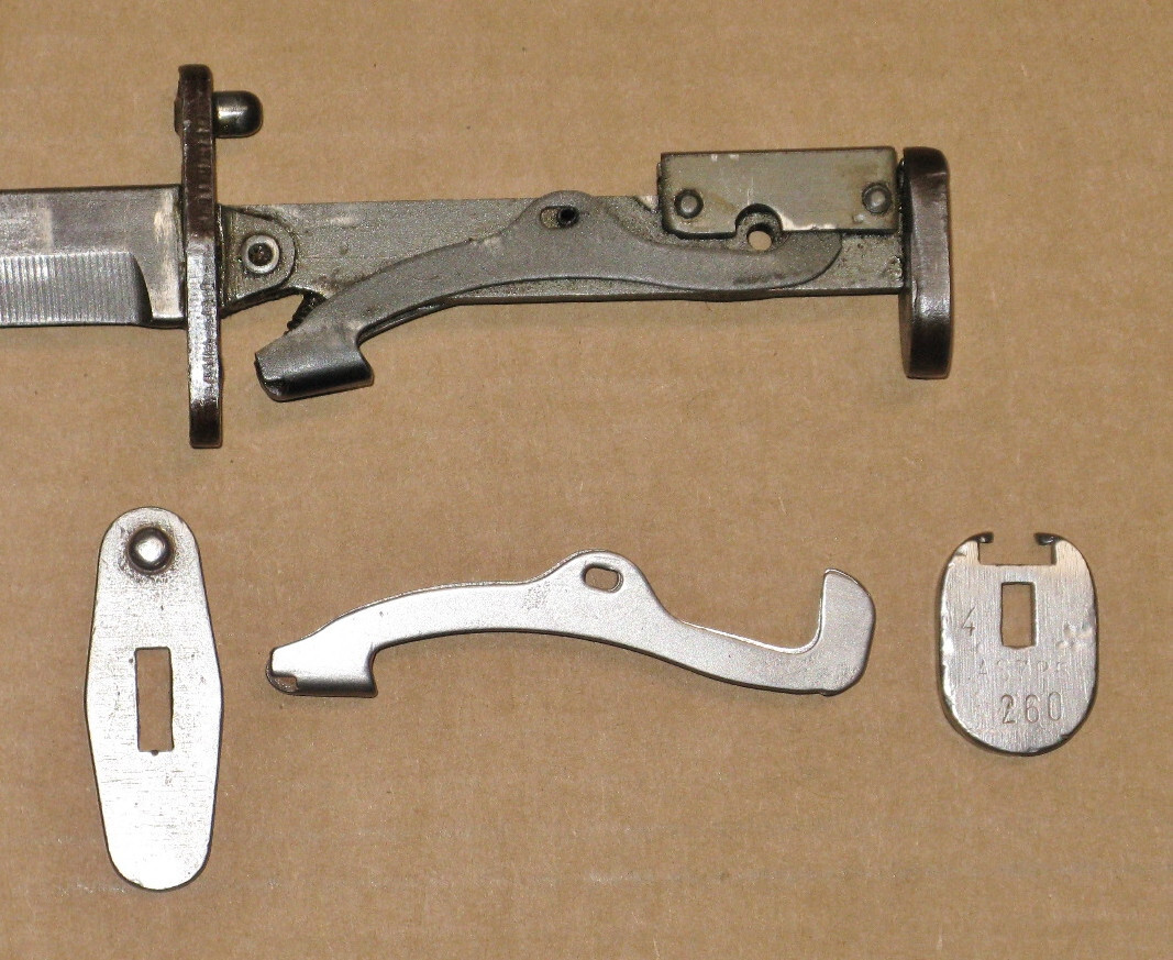 vintage M5A1 combat knife parts lot guards pommels etc eBay