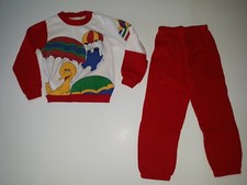 Vintage Sesame Street Big Bird Cookie Monster 2-Piece Set Size 5 1980s RARE