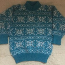 Vintage Sweater Hat Pants Scarf Winter Set Toddler 3-4 See Measurements