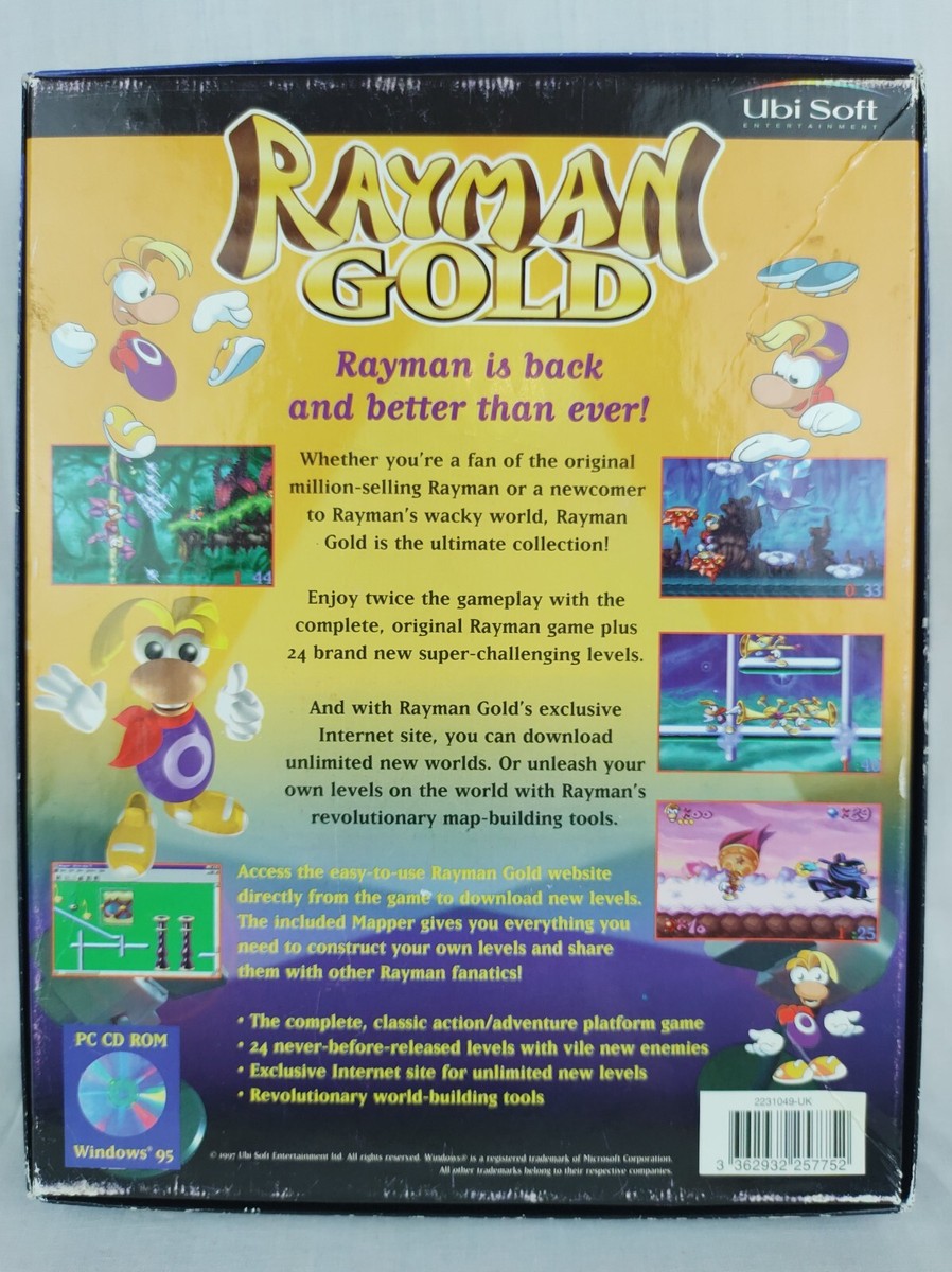 Rayman Classic Rayman Playstation 1 Boxed RAYMAN Windows 初代