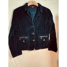 Gitano Xl Velvet Navy Blue Long Sleeve Jacket