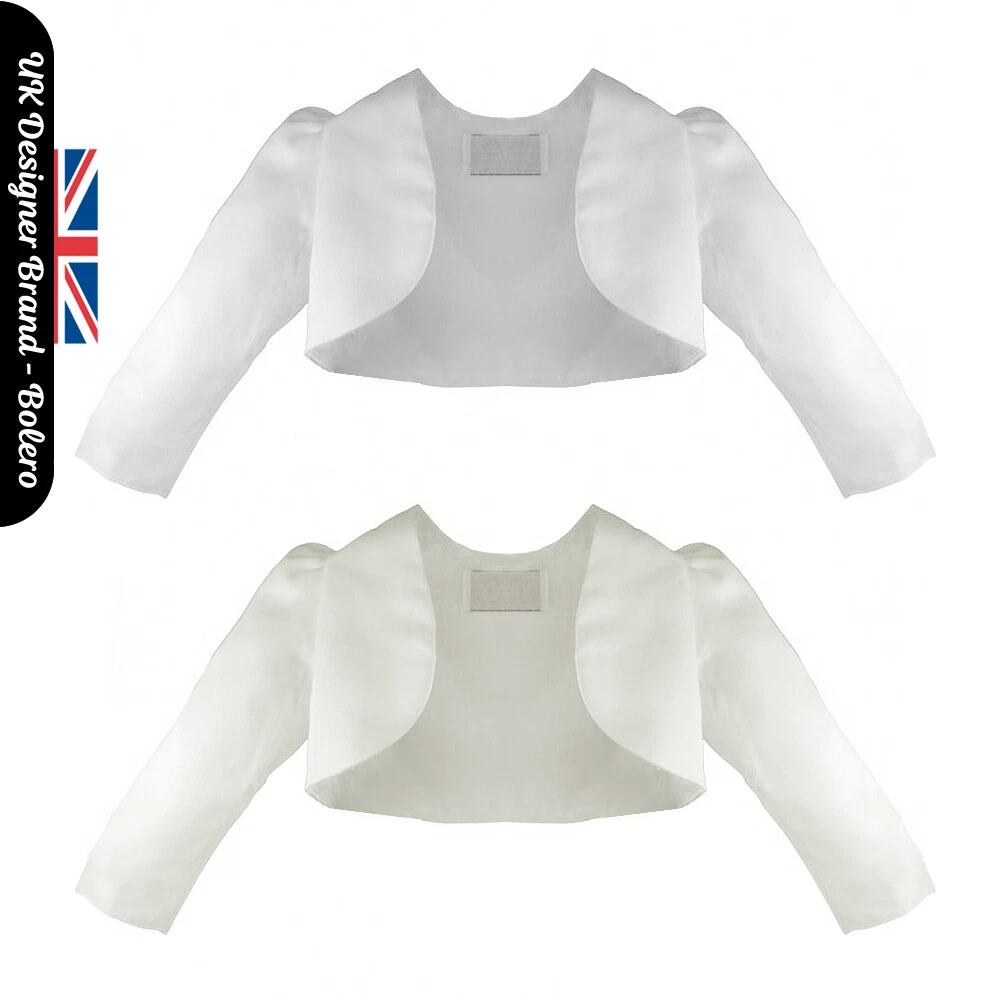 Bolero Fille Fiveloaves Twofish – Blanc – Taille SM (6/8 Ans) – Neuf Avec étiquettes